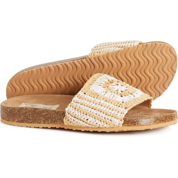 NEW VINTAGE HAVANA Mimi Crochet Slide Sandals natural For Women 253 - Picture 2 of 6